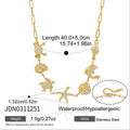 Damen elegante Halskette mit maritimen Tiermotiven und hypoallergenem Edelstahl Shop Nory