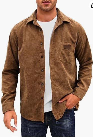 Herren Cordhemd