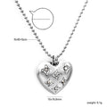Damen Halskette mit herzförmigem Anhänger und funkelnden Zirkonia Steinen Shop Nory