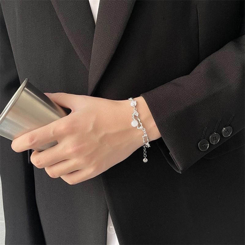 Damen Armband mit filigranem Design und Halbedelsteinen Shop Nory