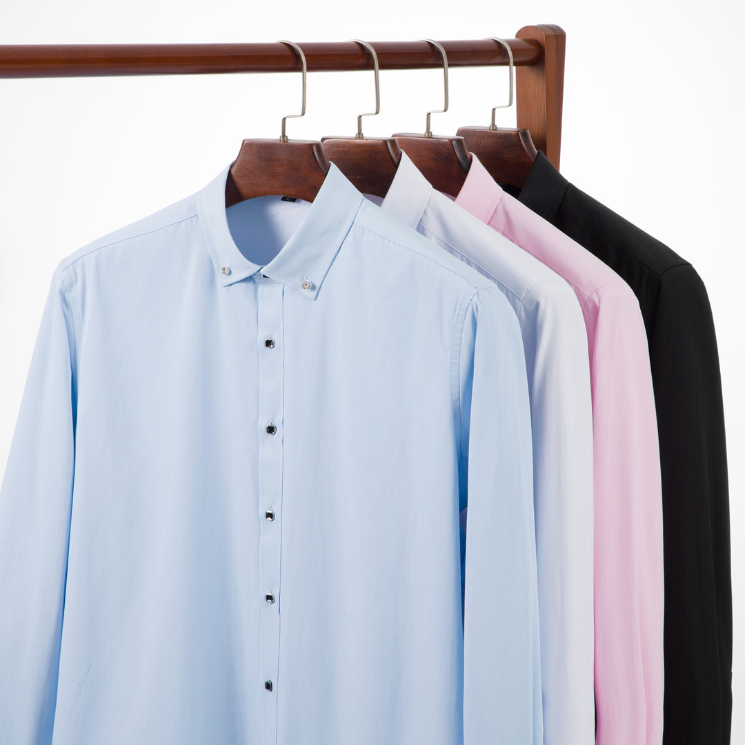 Herren Gefüttertes Businesshemd mit Thermofleece‑Innenseite und Button‑Down‑Kragen Shop Nory