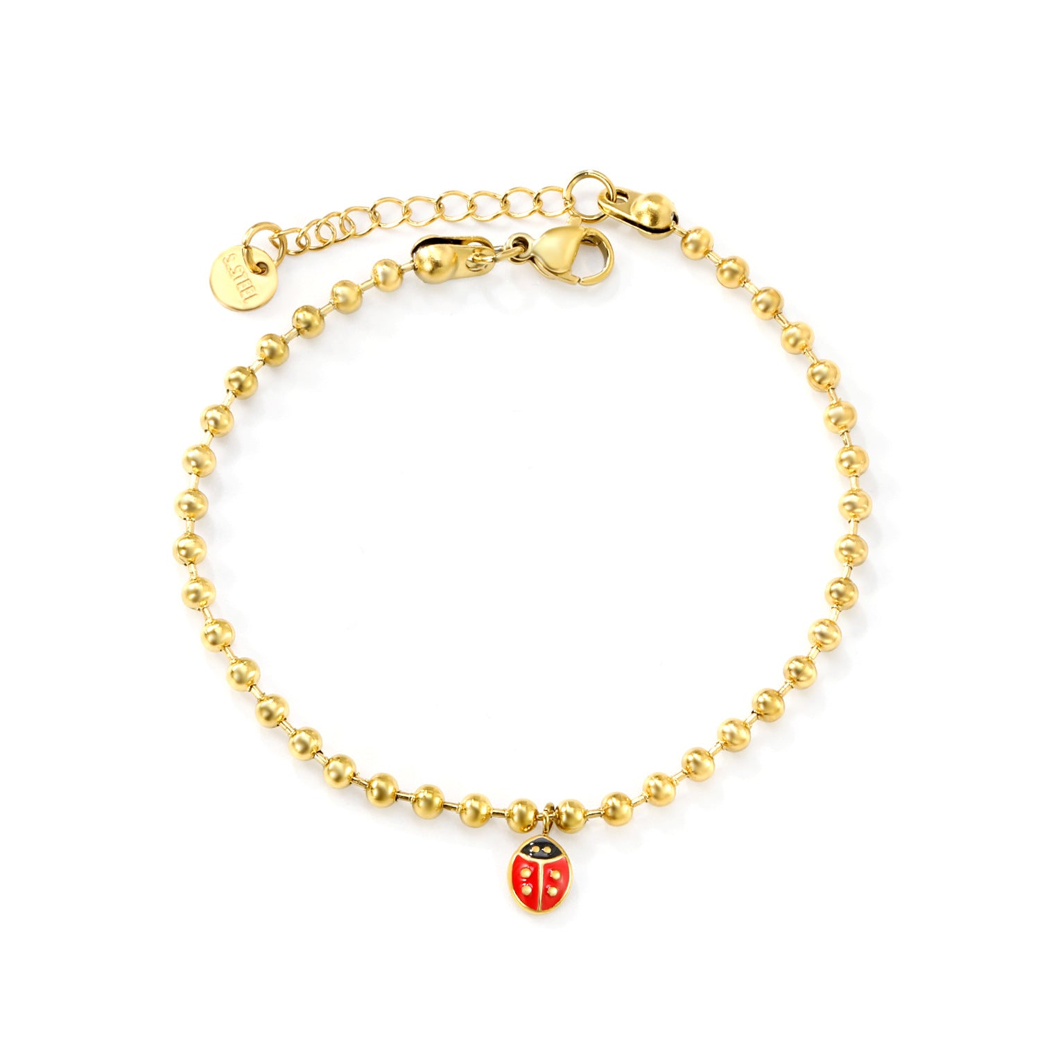 Damen Armband mit bezauberndem Marienkäfer-Anhänger und stilvollem Design Shop Nory