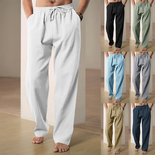 Herren Bequeme Sommerfreizeithose mit elastischem Bund