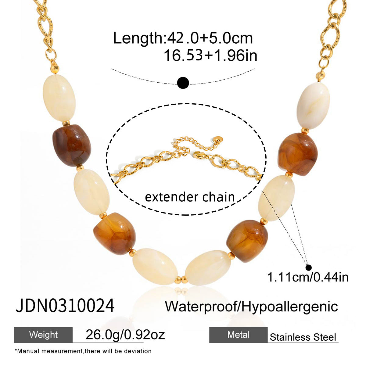 Damen Halskette mit rundem jadeähnlichem Anhänger und funkelnden Zirkonia Shop Nory