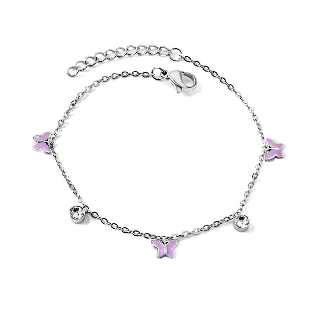 Damen Armband mit filigranen Blumenmotiven und funkelnden Kristallen Shop Nory