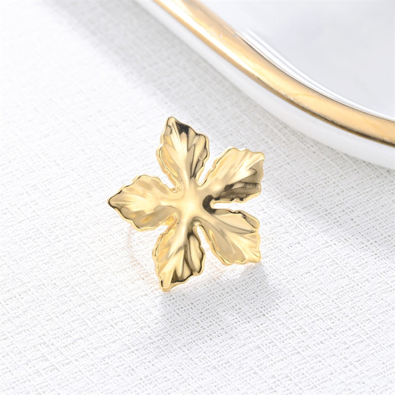 Damen Ohrringe mit kunstvollem Blattdesign aus hochwertigem Edelstahl Shop Nory