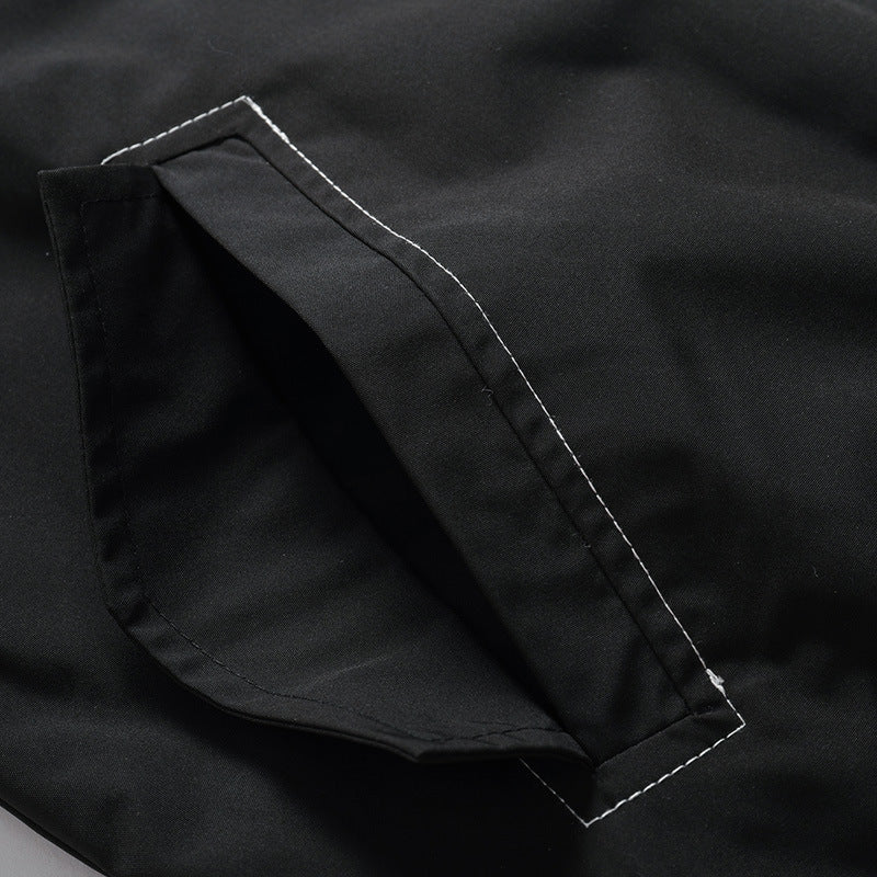 Herren leichte Nylon-Bomberjacke im Aviator‑Utility‑Stil mit Ärmeltasche und Rippbündchen Shop Nory