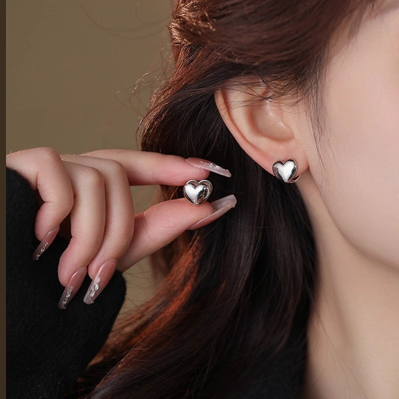 Damen Ohrstecker im Herzdesign aus hochwertigem Edelstahl Shop Nory