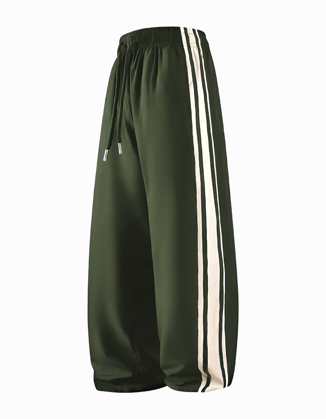 Damen Weite Trackpants mit Tunnelzugbund und seitlichen Kontraststreifen Shop Nory