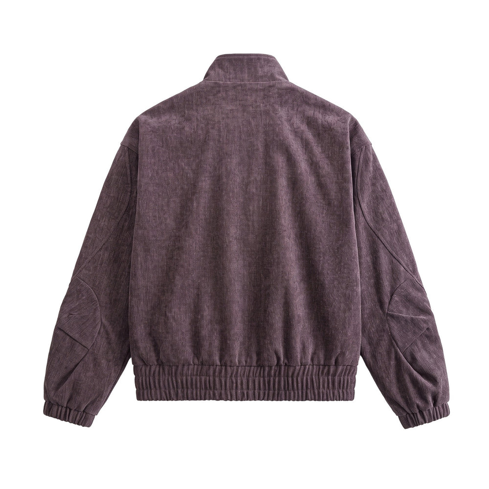 Unisex Boxy‑Bomberjacke aus strukturiertem Denim‑Optik mit hohem Stehkragen Shop Nory
