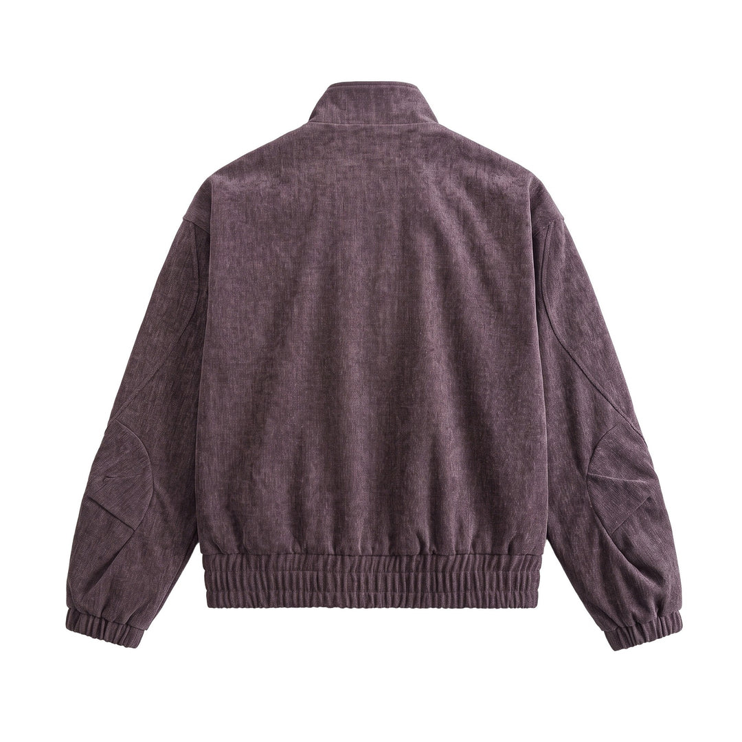 Unisex Boxy‑Bomberjacke aus strukturiertem Denim‑Optik mit hohem Stehkragen Shop Nory