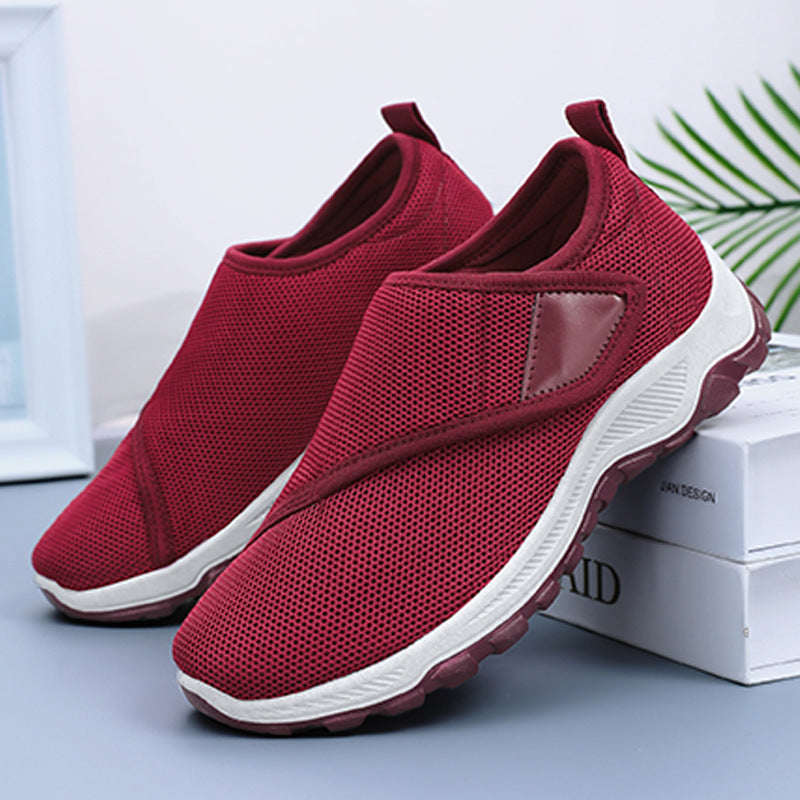 Herren nan atmungsaktiver Slip-On Mesh-Sneaker mit Klettverschluss, gepolsterter Komfortsohle und rutschfester Profilsohle Shop Nory