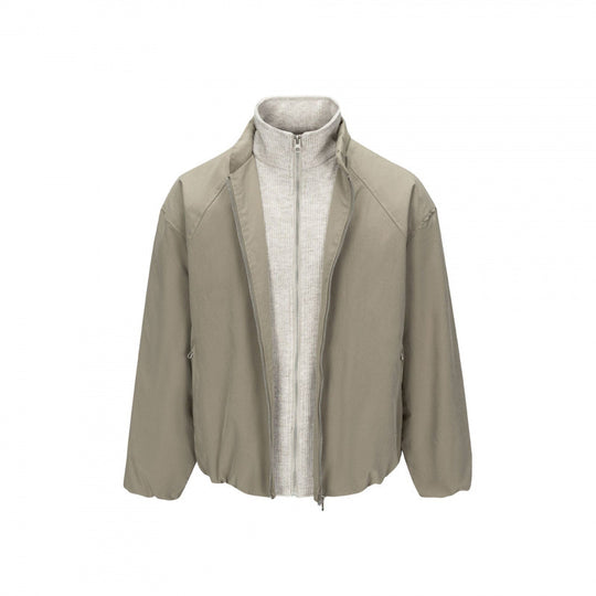 Herren Ultraleichte Tech-Blousonjacke mit Raglanärmeln, Stehkragen und Reißverschlusstaschen Shop Nory