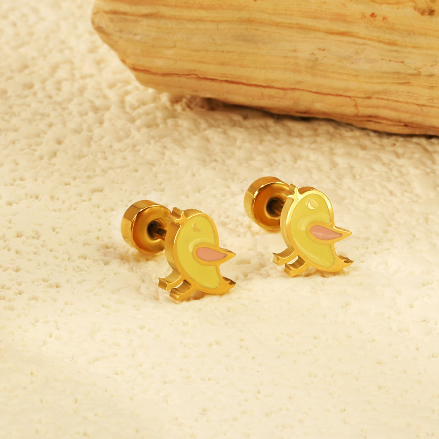 Damen Ohrstecker mit verspieltem Vogel-Design aus hochwertigem Edelstahl Shop Nory
