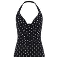 Damen Haltertop mit polka-dots Design und figurbetontem Schnitt
