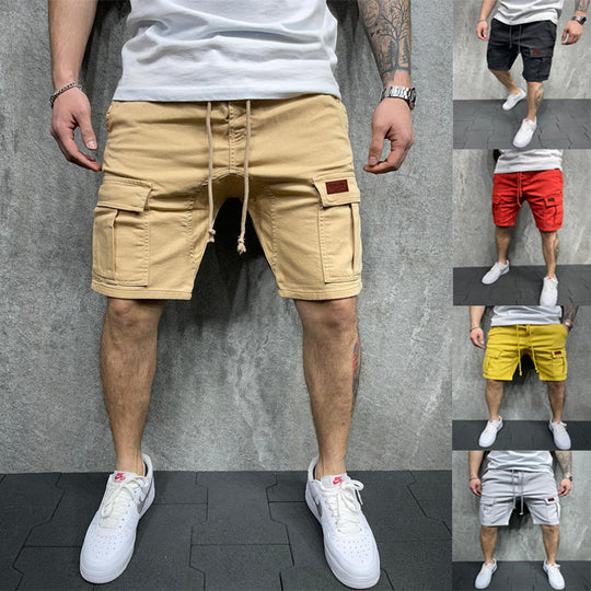 Herren Cargo-Shorts mit praktischen Seitentaschen und verstellbarem Gummizug Shopnory