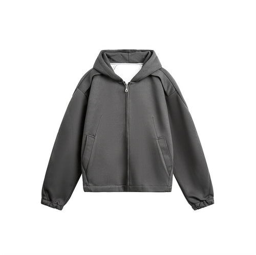 Unisex Leicht wattierte Kapuzen-Zipjacke im kastigen Boxy‑Cut Shop Nory
