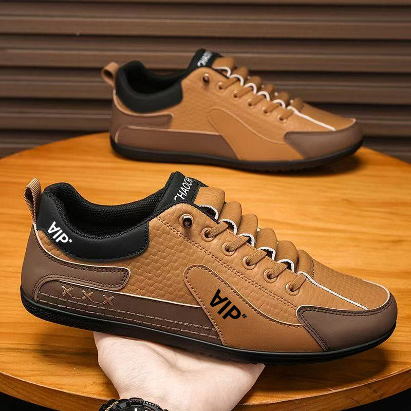 Herren Casual-Sneaker im Retro-Look mit geprägtem Obermaterial und kontrastierenden Overlays Shop Nory