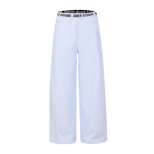 Damen Weite Lounge-Hose mit Karomuster und elastischem Logobund Shop Nory