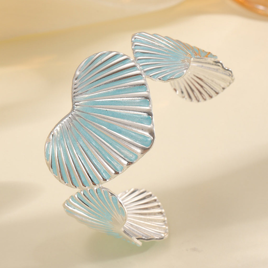 Damen Armreif mit kunstvollem Muschelmotiv Shop Nory