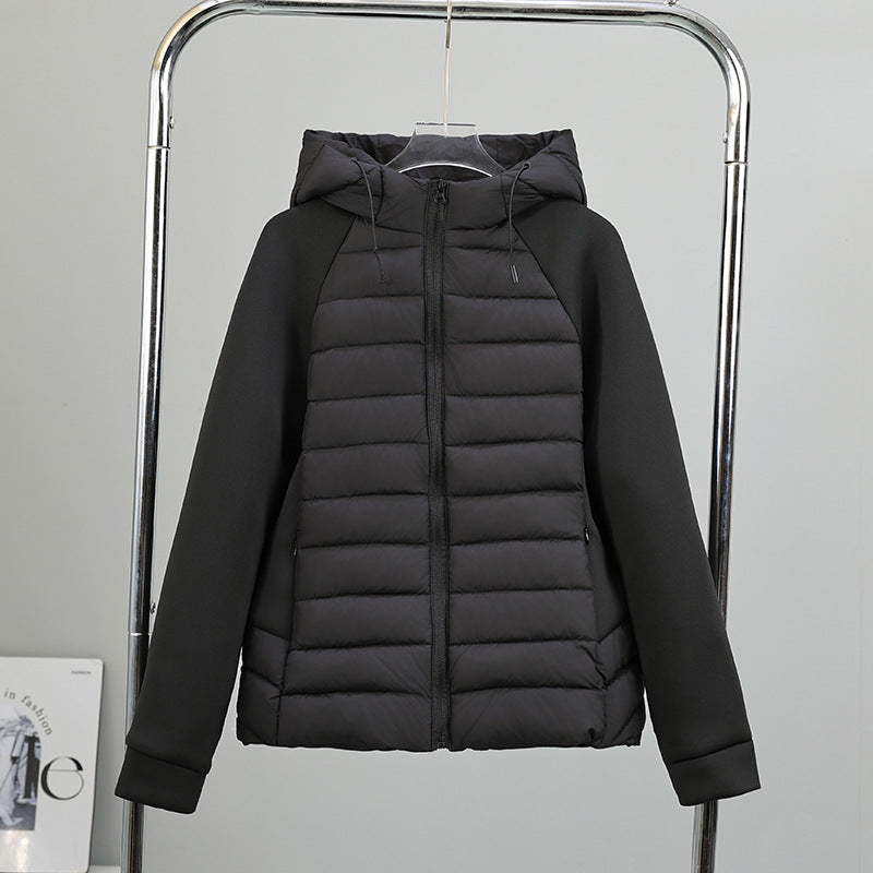 Damen vielseitige Hybridjacke mit Kapuze