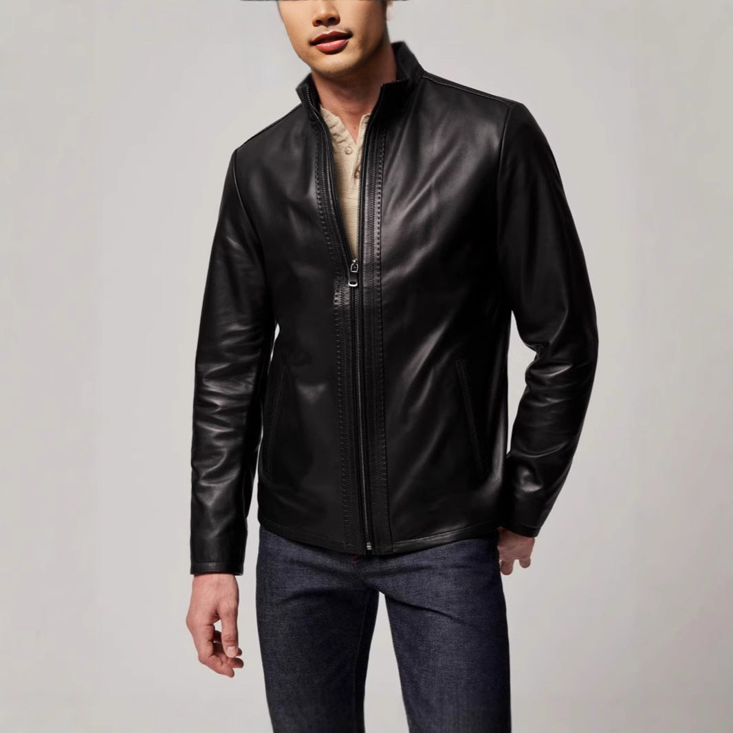 Herren elegante jacke mit sportlichem Reißverschluss