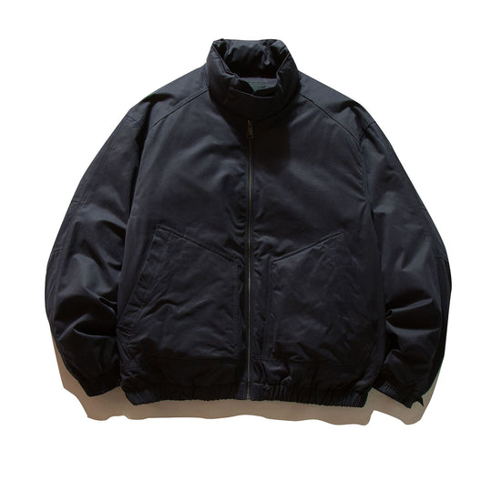Herren wattierte Bomberjacke mit hohem Stehkragen und elastischem Saum Shop Nory