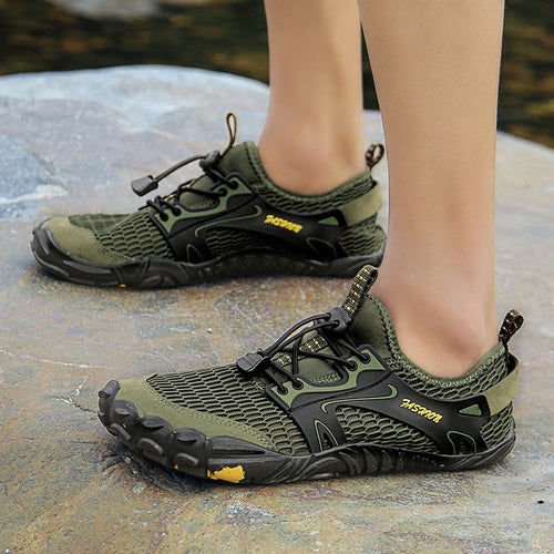 Unisex nan Aqua-Sneaker mit elastischem Einstieg, Schnellzug-Schnürung und rutschfester Flexsohle