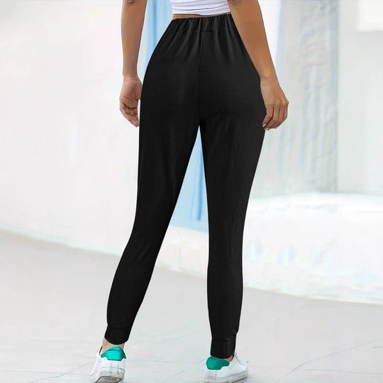 Damen Bequeme Jogginghose mit elastischem Bund und praktischen Taschen