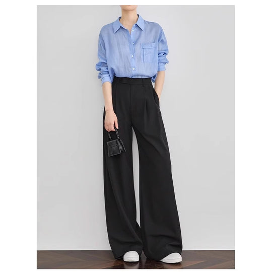 Damen Elegante und lässige weite Hose Shop Nory