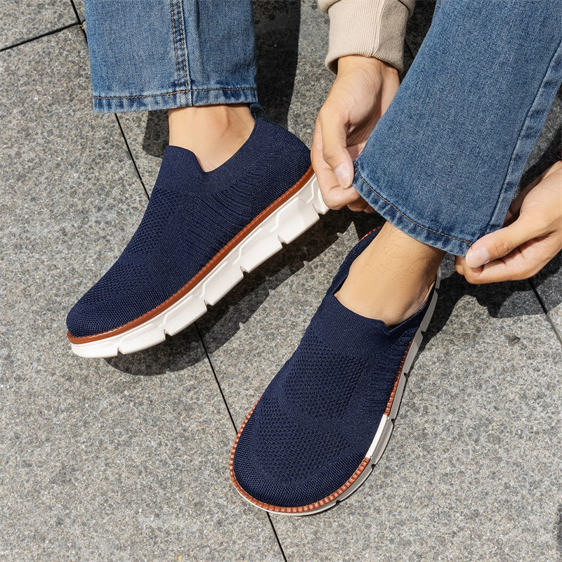 Herren Leichter Strick-Slip-On Sneaker mit Memory-Foam-Komfort und flexibler Profilsohle Shop Nory