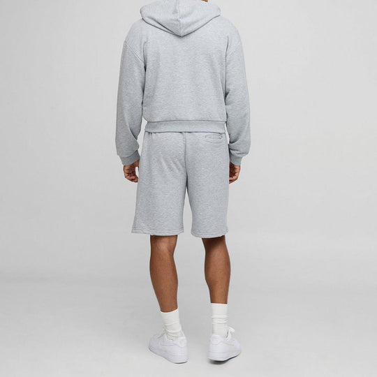 Herren Sweatshorts-Set mit Reißverschluss-Kapuzenjacke und elastischem Kordelbund Shop Nory