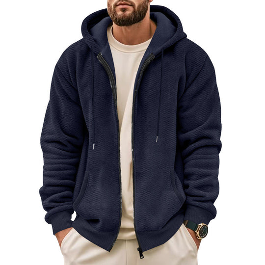 Herren Sportliche Kapuzenjacke mit innovativer Struktur