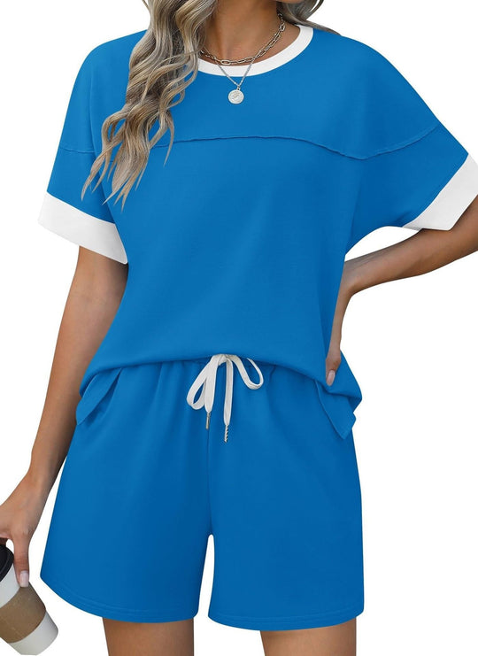 Damen lässiges Sport-Outfit mit elastischem Bund und praktischen Taschen Shopnory