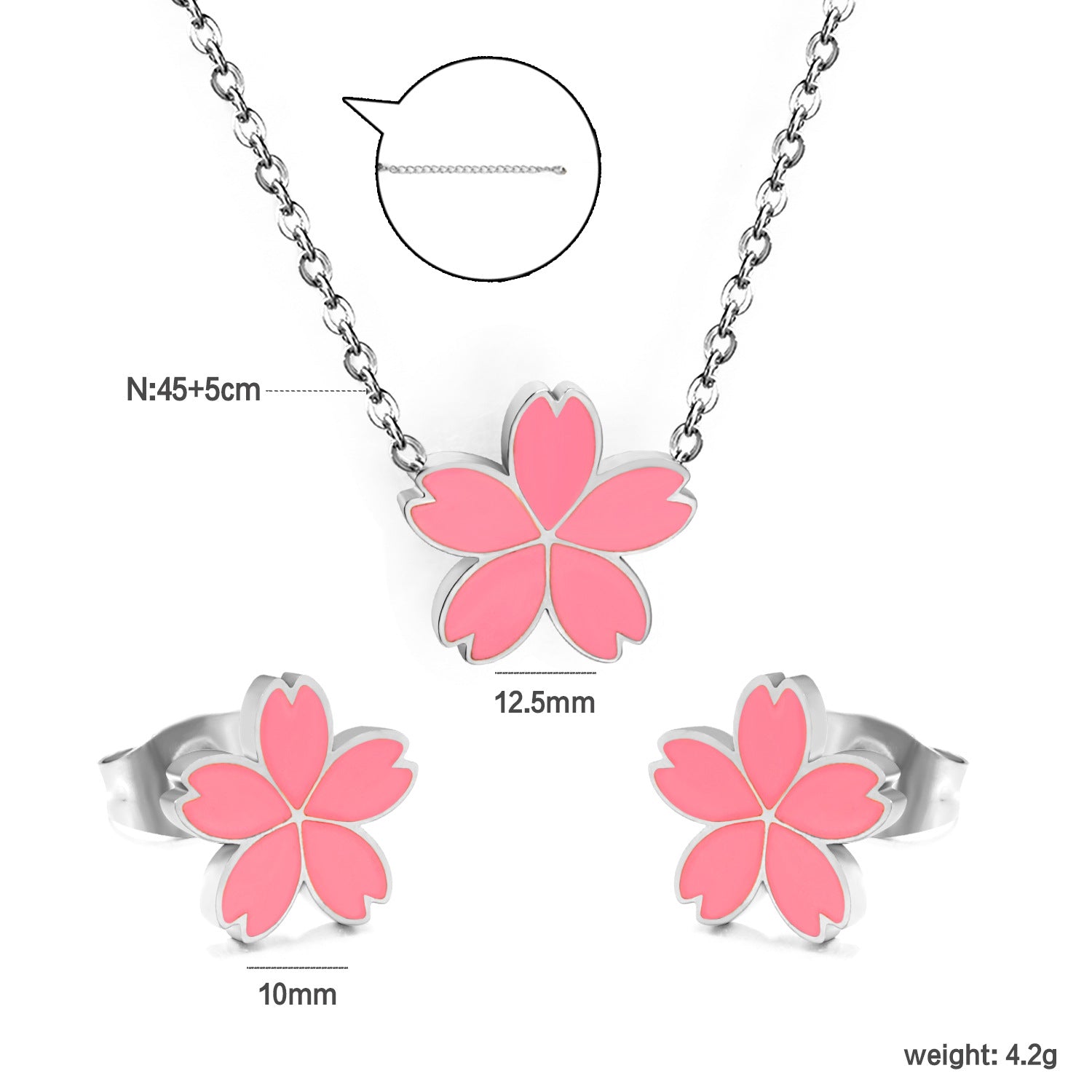 Damen Schmuckset mit Krone und funkelnden Zirkonia Shop Nory