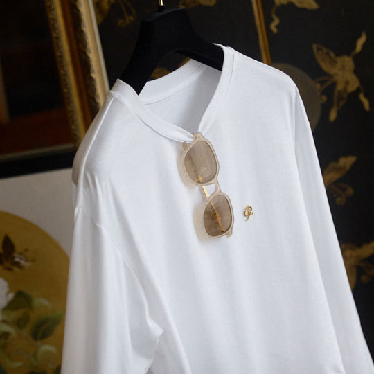 Damen Lässiges Langarmshirt mit elegantem Schnitt Shop Nory