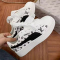Damen Sneaker mit modischem Print und dämpfender Sohle Shopnory