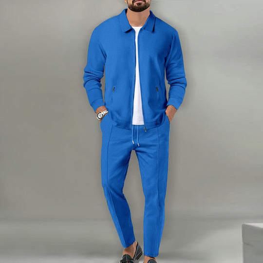 Herren sportliches Komplettset mit eleganter Oberjacke