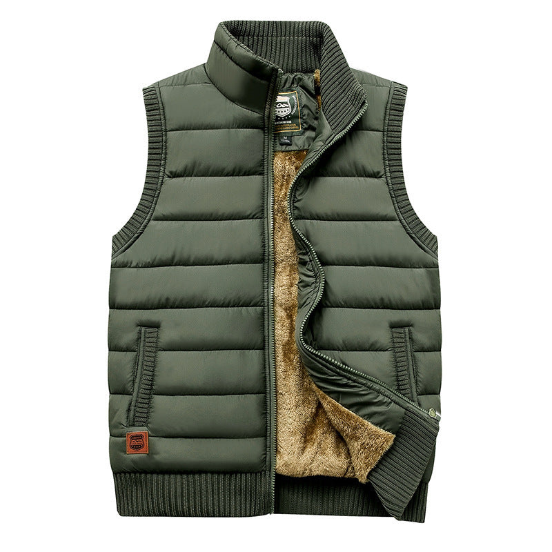 Herren Gepolsterte Thermo‑Steppweste mit Teddy‑Fleece‑Futter und Rippenbündchen Shop Nory