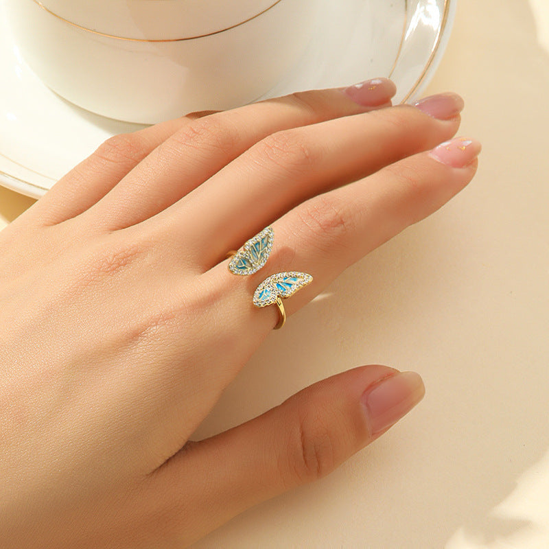 Damenring mit auffälligem Schmetterlingsdesign Shop Nory