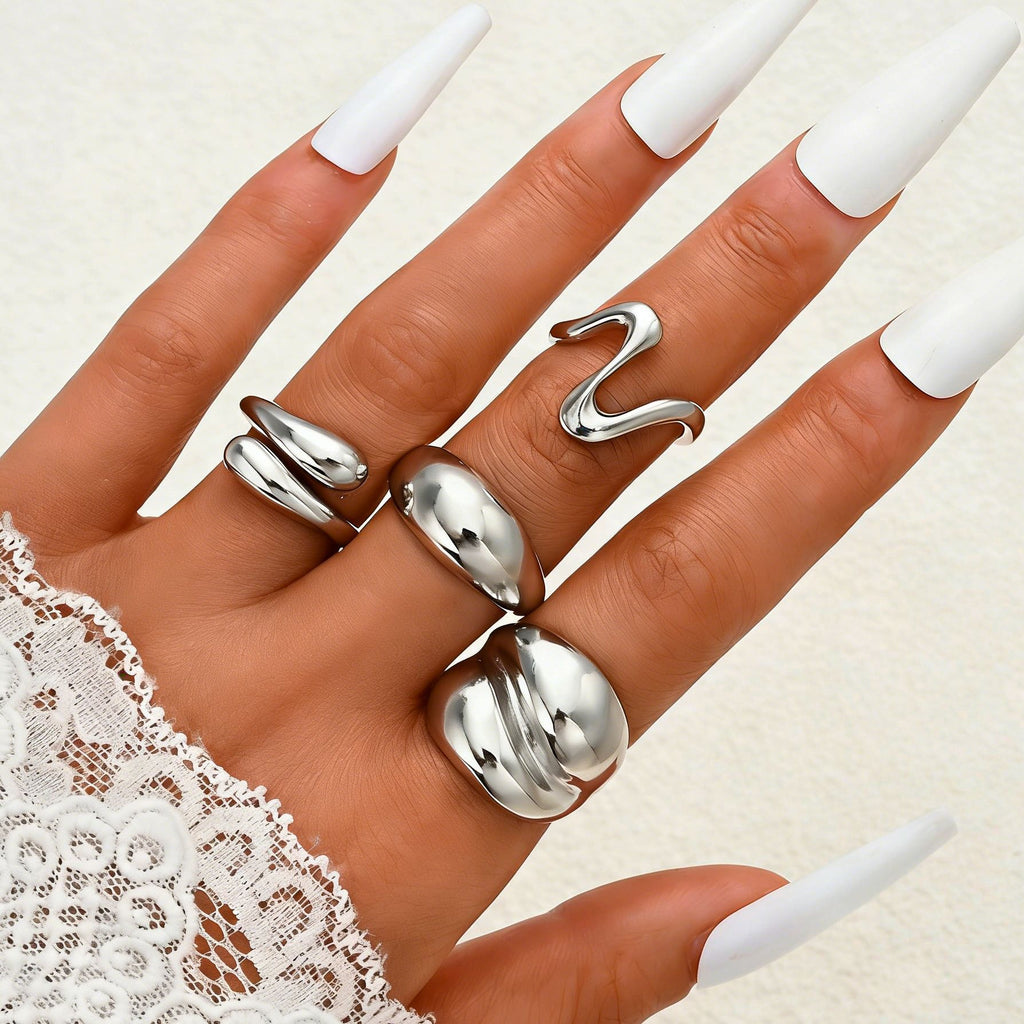 Damen Ring-Set aus geschwungenen und eleganten Designs Shop Nory