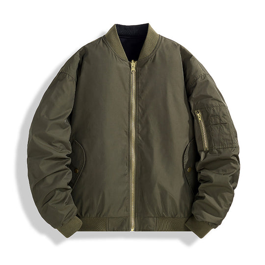 Herren Modische Bomberjacke mit Stehkragen Shop Nory