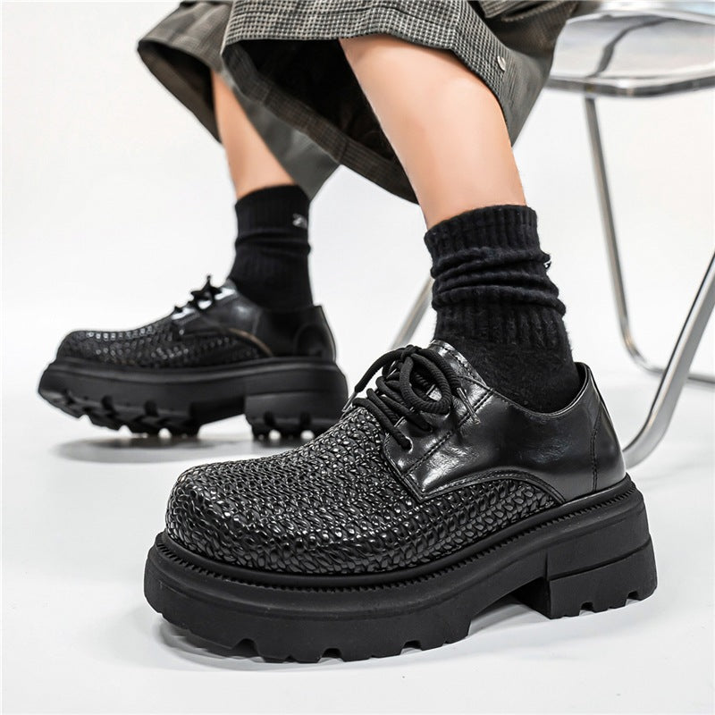 Damen gewebte Plateau-Derby-Schuhe mit robuster Profilsohle, atmungsaktivem Flechtoberteil und gepolstertem Komfortfußbett Shop Nory