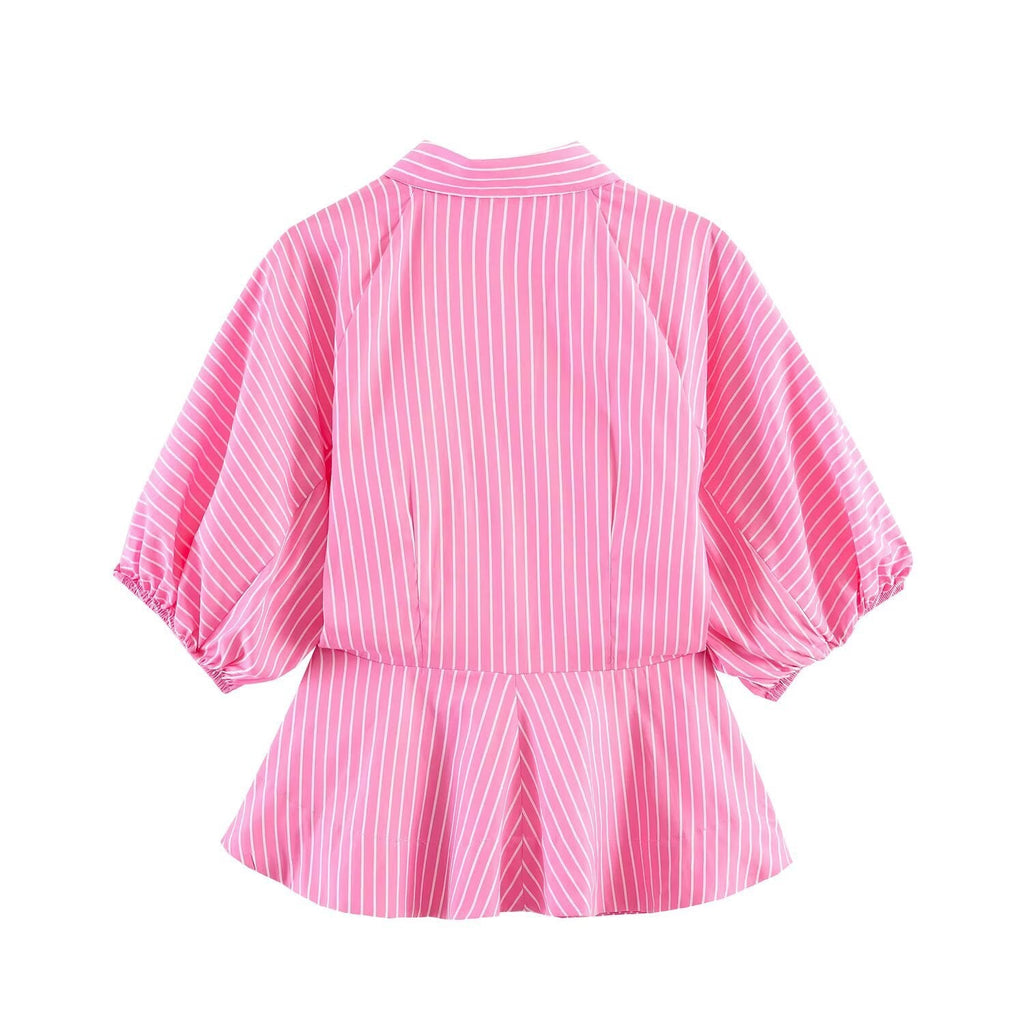 Damen Blusenshirt mit voluminösen Ärmeln und elegantem Schnitt