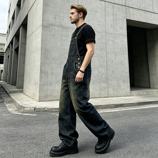 Herren Lässige Jeanslatzhose Shop Nory