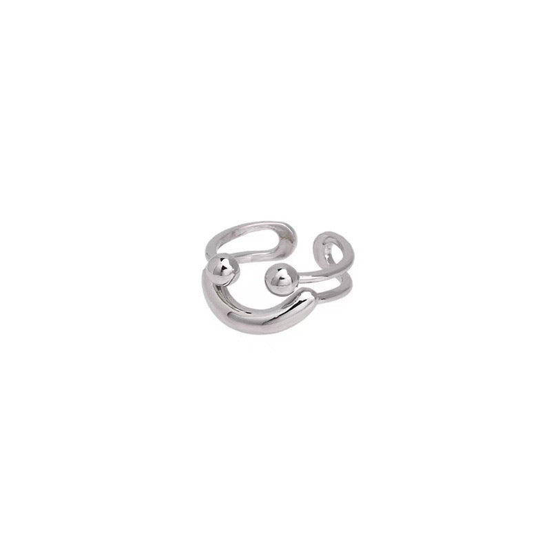Damen Offener Ring mit modernem, skulpturalem Design Shop Nory