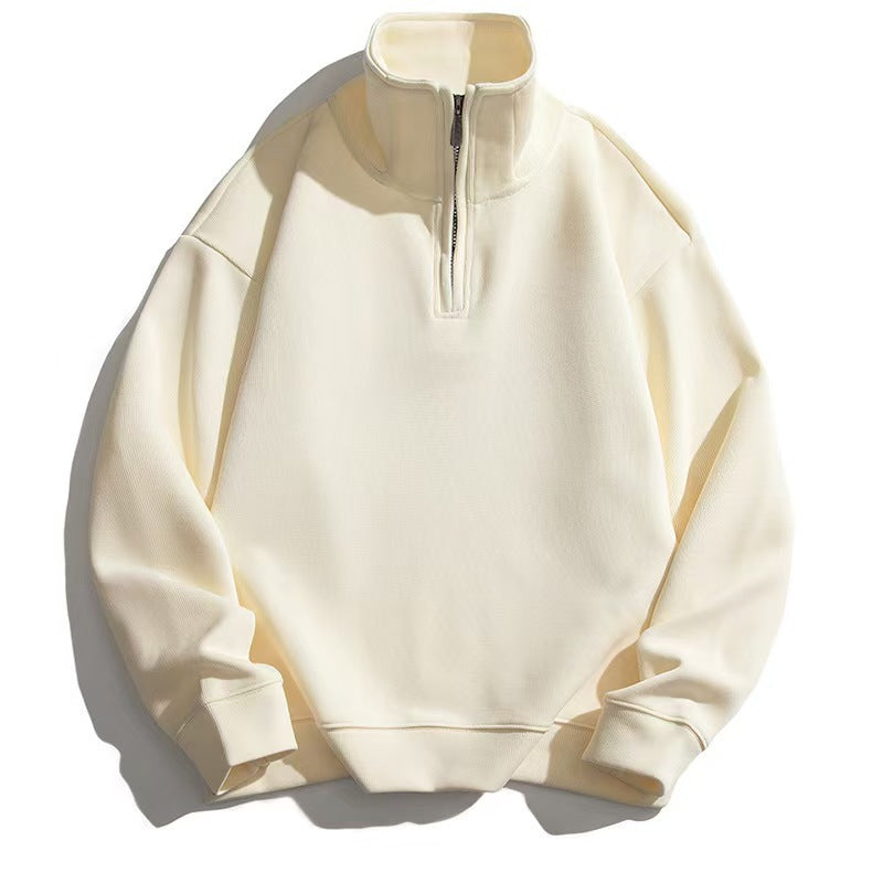 Unisex nan Halbzip-Sweatshirt mit Stehkragen und oversized Schnitt Shop Nory