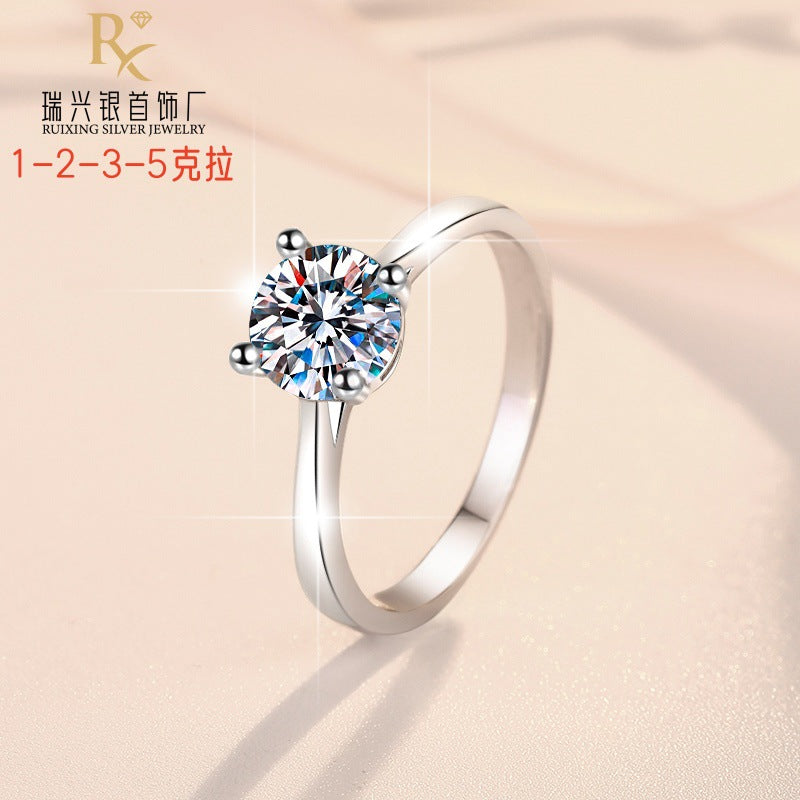 Damen Verlobungsring mit strahlendem Zirkonia Shop Nory
