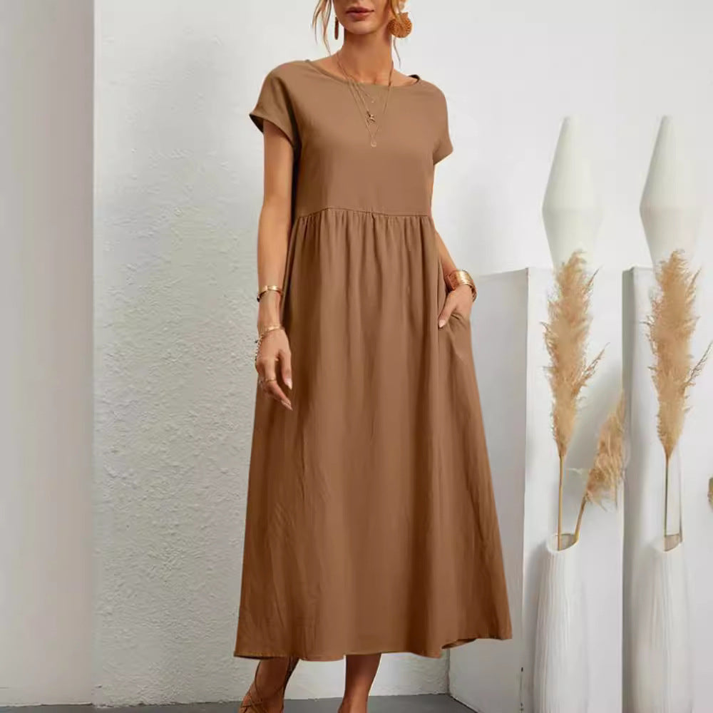 Damen Maxikleid aus leichtem, luftdurchlässigem Stoff