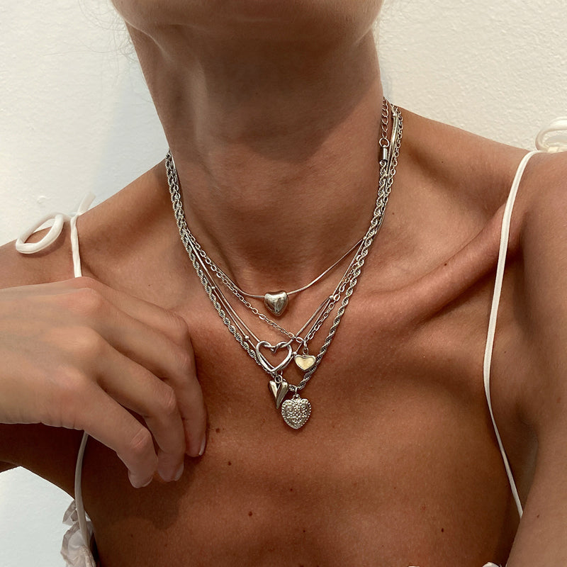 Halskettenset Mit Herzanhänger | Shop Nory